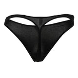 Doreanse Men's Underwear 1280-BLK Hang-loose Thong Color Black