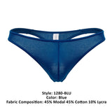 Doreanse Men's Underwear 1280-BLU Hang-loose Thongs Color Blue