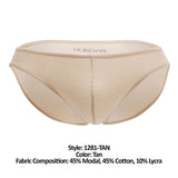 Doreanse Men's Underwear 1281-TAN Hang-loose Bikini Brief Color Tan