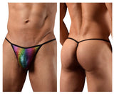 Doreanse Men's Underwear 1300-RBW Disco Thongs Color Rainbow