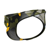 Doreanse Men's Underwear 1303-PRN Camosaic Thong Color Green