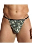 Doreanse Men's Underwear 1312-PRN Camouflage Thong Color Printed