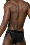 Doreanse Men's Underwear 1313-BLK Ribbed Micromodal Bikini Color Black