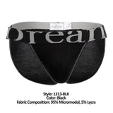 Doreanse Men's Underwear 1313-BLK Ribbed Micromodal Bikini Color Black