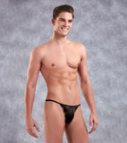 Doreanse Men's Underwear 1326-PAN Flashy G-String Color Black Panther