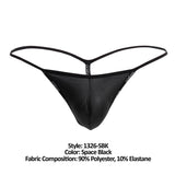 Doreanse Men's Underwear 1326-SBK Flashy G-String Color Space Black