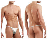 Doreanse Men's Underwear 1326-SLV Flashy G-String Color Silver Snake