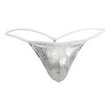 Doreanse Men's Underwear 1326-SLV Flashy G-String Color Silver Snake
