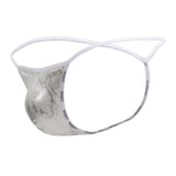 Doreanse Men's Underwear 1326-SLV Flashy G-String Color Silver Snake