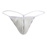 Doreanse Men's Underwear 1326-SLV Flashy G-String Color Silver Snake