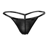 Doreanse Men's Underwear 1330-BLK Ribbed Modal T-thong Color Black