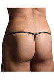 Doreanse Men's Underwear 1330-BLK Ribbed Modal T-thong Color Black