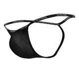 Doreanse Men's Underwear 1330-BLK Ribbed Modal T-thong Color Black