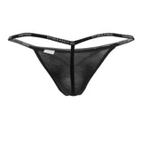 Doreanse Men's Underwear 1330-BLK Ribbed Modal T-thong Color Black