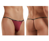 Doreanse Men's Underwear 1330-BRD Ribbed Modal T-thong Color Bordeaux