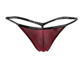 Doreanse Men's Underwear 1330-BRD Ribbed Modal T-thong Color Bordeaux