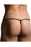 Doreanse Men's Underwear 1330-WHT Ribbed Modal T-thong Color White