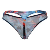 Doreanse Men's Underwear 1341-PRN Deep Sea Thong Color Printed