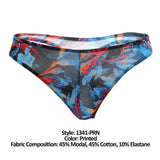 Doreanse Men's Underwear 1341-PRN Deep Sea Thong Color Printed