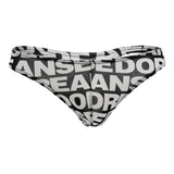 Doreanse Men's Underwear 1369-PRN Big Logo Thong Color Printed