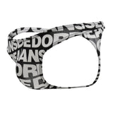 Doreanse Men's Underwear 1369-PRN Big Logo Thong Color Printed