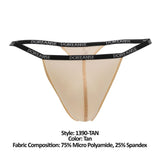 Doreanse Men's Underwear 1390-TAN Aire Thong Color Tan