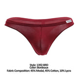 Doreanse Men's Underwear 1392-BRD Euro Thong Color Bordeaux