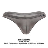 Doreanse Men's Underwear 1392-SMK Euro Thong Color Smoke