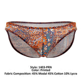 Doreanse Men's Underwear 1403-PRN Persian Briefs Color Printed
