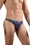 Doreanse Men's Underwear 1406-PRN Submarine Thongs Color Printed