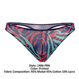 Doreanse Men's Underwear 1406-PRN Submarine Thongs Color Printed