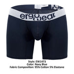 ErgoWear EW1473 MAX COTTON Boxer Briefs Color Navy Blue