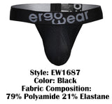 ErgoWear EW1687 MAX FLOW G-String Color Black