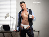 ErgoWear Men's Underwear EW1734 FEEL GR8 Cotton Thongs Color White