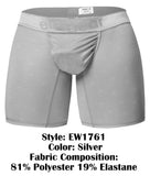 ErgoWear EW1761 FEEL SE Boxer Briefs Color Silver