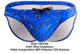 ErgoWear EW1764 FEEL SW Swim Briefs Color Blue-Sunglasses