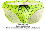 ErgoWear EW1765 X4D SW Swim Briefs Color Bright Yellow
