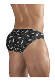 ErgoWear EW1766 X4D SW Swim Briefs Color Black-White