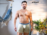 ErgoWear Men's Underwear EW1771 SLK SE Boxer Briefs Color Vanilla-Birds