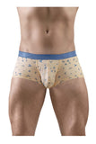 ErgoWear Men's Underwear EW1774 SLK SE Trunks Color Peach-Birds