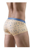 ErgoWear Men's Underwear EW1774 SLK SE Trunks Color Peach-Birds