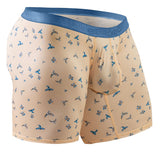 ErgoWear EW1775 SLK SE Boxer Briefs Color Peach-Birds