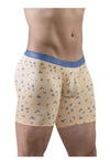 ErgoWear EW1775 SLK SE Boxer Briefs Color Peach-Birds