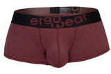 ErgoWear Men's Underwear EW1795 MAX FLOW Trunks Color Burgundy