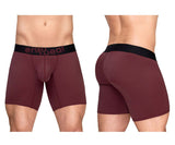 ErgoWear Men's Underwear EW1796 MAX FLOW Boxer Briefs Color Burgundy