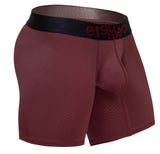 ErgoWear Men's Underwear EW1796 MAX FLOW Boxer Briefs Color Burgundy