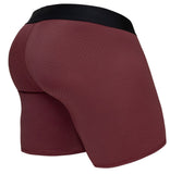ErgoWear Men's Underwear EW1796 MAX FLOW Boxer Briefs Color Burgundy