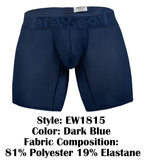 ErgoWear Men's Underwear EW1815 MAX BOLD SE Boxer Briefs Color Dark Blue