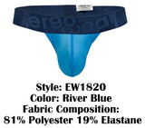 ErgoWear Men's Underwear EW1820 MAX BOLD SE G-String Color River Blue
