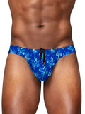 ErgoWear Men's active and swimwear EW1826 FEEL SW Swim Bikini Color Royal Blue-Palms